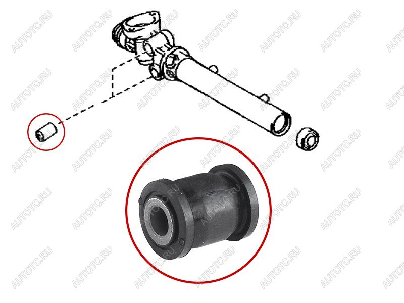 287 р. Втулка рулевой рейки Lexus GS 97-04  SC 01-10  Toyota Aristo 97-04  Soarer 01-05 SAT ST-45516-30050B  с доставкой в г. Кемерово