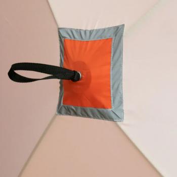 10 649 р. Палатка зимняя куб СЛЕДОПЫТ 2,1 х2,1 м, Oxford 210D PU 1000, оранжевыйбелый  pf-tw-06  с доставкой в г. Кемерово. Увеличить фотографию 5