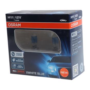 1 149 р. Лампа 12V H11 55W PGJ19-2 +30% 4000К евробокс (2шт.) XWhite Blue OSRAM OSRAM 62211xwb-hcb  с доставкой в г. Кемерово. Увеличить фотографию 2