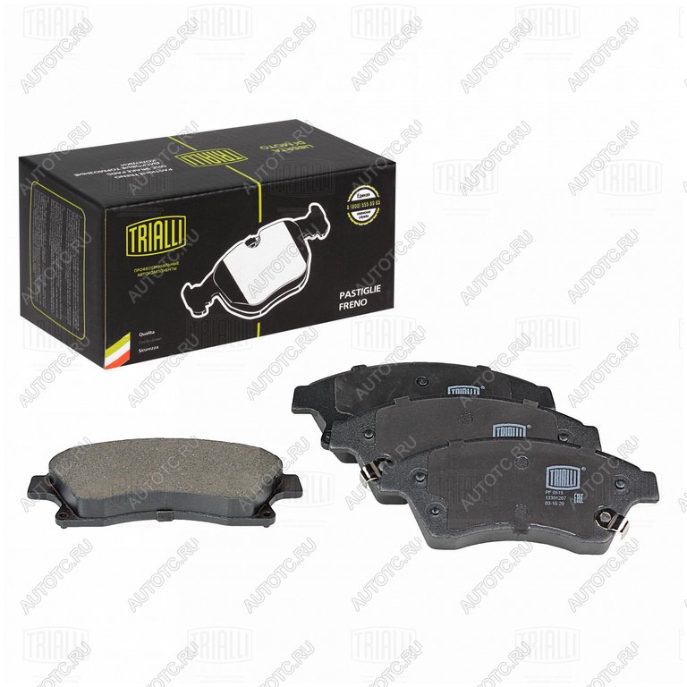 1 799 р. Колодки тормозные CHEVROLET Cruze (09-) OPEL Astra J передние (4шт.) (15) TRIALLI TRIALLI pf0515  с доставкой в г. Кемерово