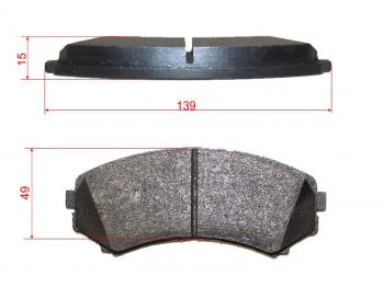 Колодки тормозные перед MITSUBISHI PAJERO 99- BREMBO P 54 029