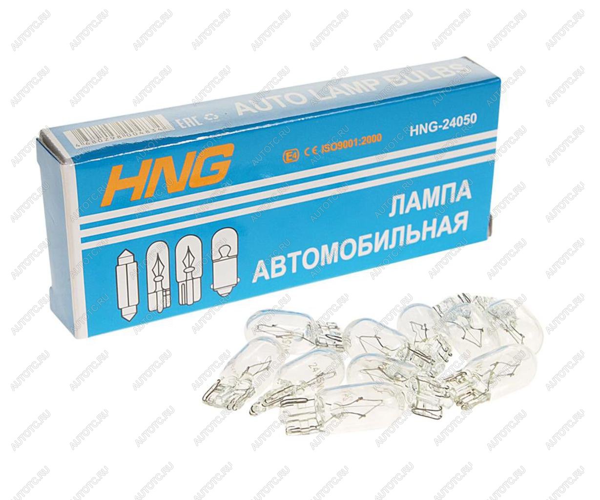 9 р. Лампа 24V W5W T10W W2.1x9.5d Long Life HNG HNG 24050  с доставкой в г. Кемерово