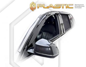 2 079 р. Дефлектора окон CA-Plastic BMW X5 G05 (2018-2022) (серия Classic полупрозрачный, Без хром молдинга )  с доставкой в г. Кемерово. Увеличить фотографию 2
