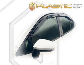 2 079 р. Дефлектора окон (рынок Японии) CA-Plastic Toyota Corolla E210 седан дорестайлинг (2018-2022) (серия Classic полупрозрачный)  с доставкой в г. Кемерово. Увеличить фотографию 2