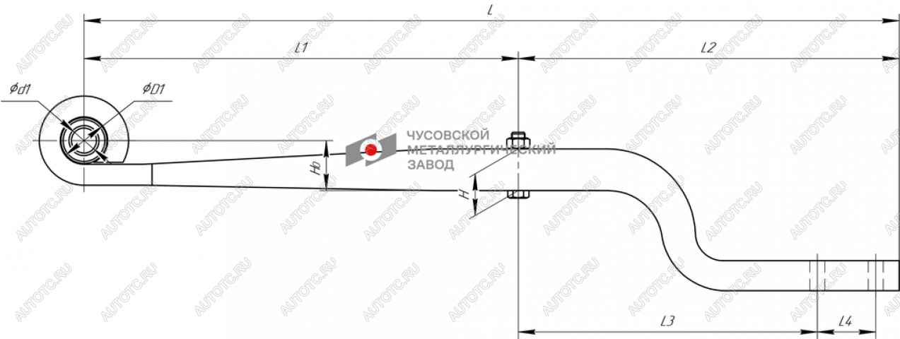 27 999 р. Рессора ТОНАР (1 лист) L=976 (520x100) изогнутая ЧМЗ ЧМЗ 1005001тн-z  с доставкой в г. Кемерово