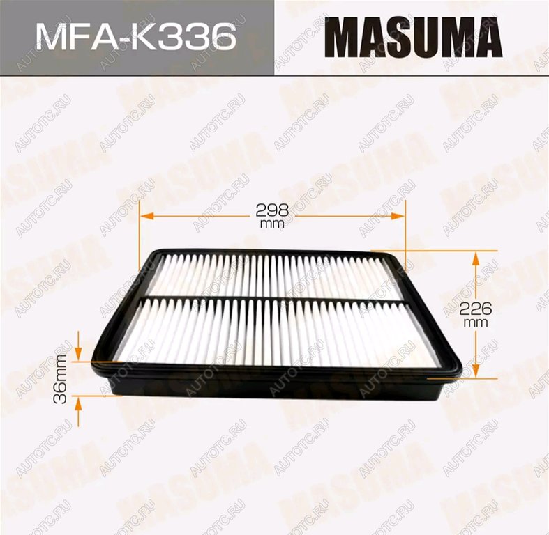 739 р. Фильтр воздушный HYUNDAI Santa Fe (12-) (2.4) KIA Sorento (12-) (2.4) MASUMA MASUMA mfa-k336  с доставкой в г. Кемерово