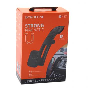 569 р. Держатель телефона универсальный магнитный черный BOROFONE BOROFONE bh17  с доставкой в г. Кемерово. Увеличить фотографию 3