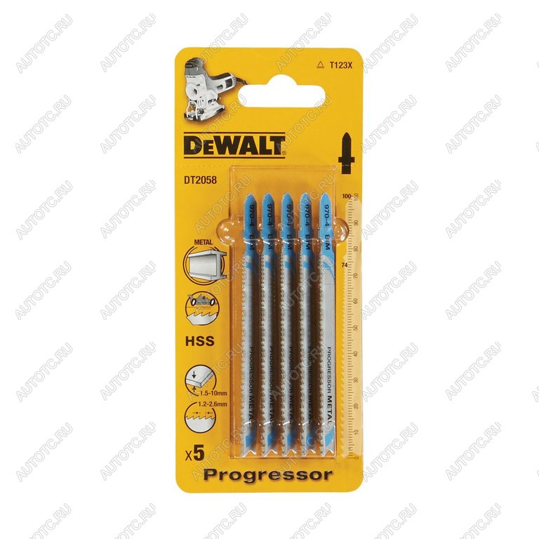 1 479 р. Пилка для лобзика набор 5шт. металл 74мм DEWALT DEWALT dt2058-qz  с доставкой в г. Кемерово
