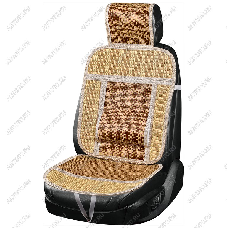 1 169 р. Накидка на сиденье массажная папирус бежево-коричневая SKYWAY SKYWAY s01302046  с доставкой в г. Кемерово