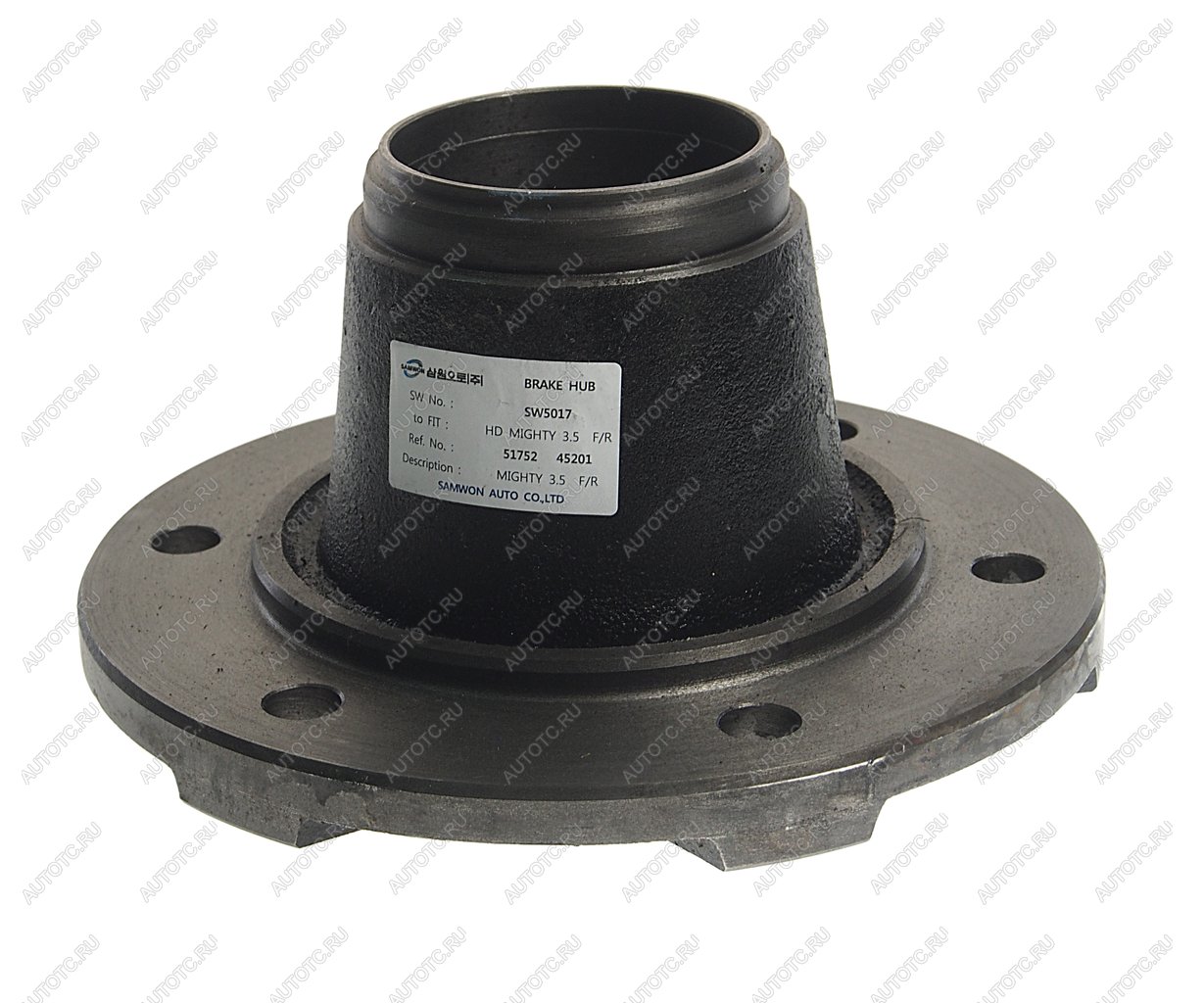 13 949 р. Ступица HYUNDAI HD72 (-04) колеса переднего (без АБС) SAMWON SAMWON 51752-45201  с доставкой в г. Кемерово