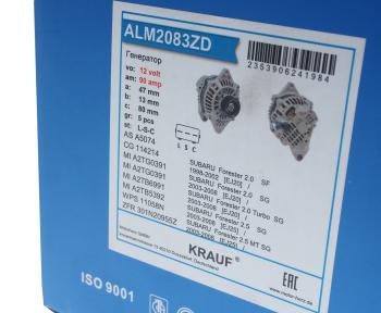 14 599 р. Генератор SUBARU Forester (98-) 14В 90А KRAUF KRAUF alm2083zd  с доставкой в г. Кемерово. Увеличить фотографию 5