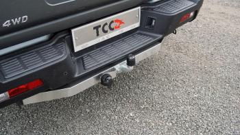 Фаркоп (тягово-сцепное устройство) ТСС Тюнинг JAC T9 (2021-2025) Pickup Double Cab (оцинкованный, шар F)