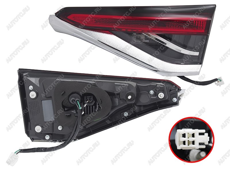 3 799 р. Правый фонарь (LED, внутренний) SAT Toyota Corolla E210 седан дорестайлинг (2018-2022)  с доставкой в г. Кемерово