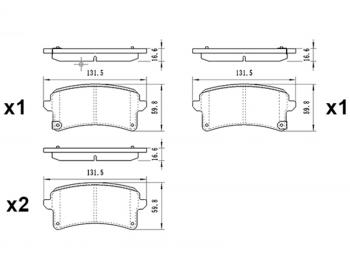 Колодки тормозные зад HAVAL H9 17- SAT ST-28-0194