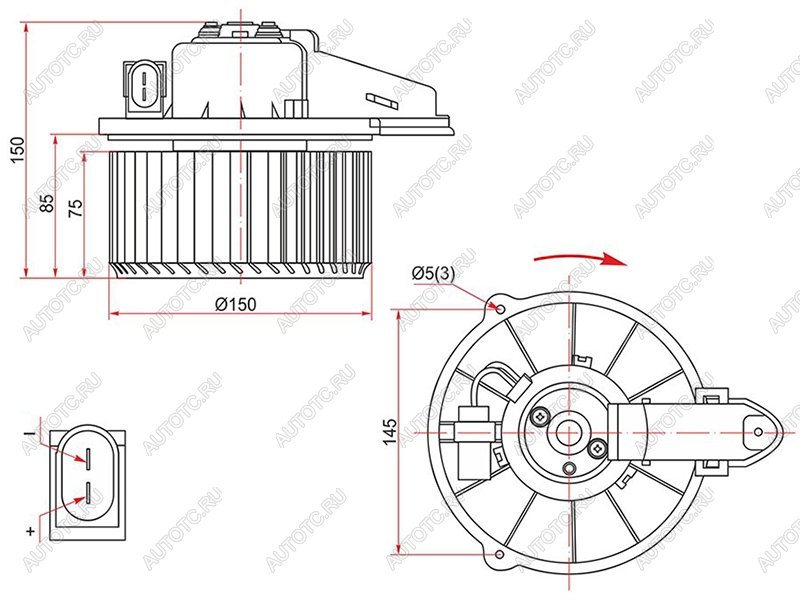 3 289 р. Мотор отопителя салона Audi A6 97-05  A6 allroad quattro 00-05  S6 99-04 SAT ST-4B1820021B  с доставкой в г. Кемерово