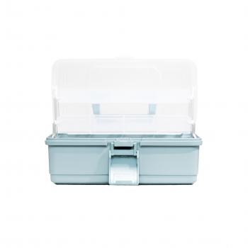 1 099 р. Ящик для инструмента IRIS KIT BOX 27 серо-голубой  297792  с доставкой в г. Кемерово. Увеличить фотографию 2