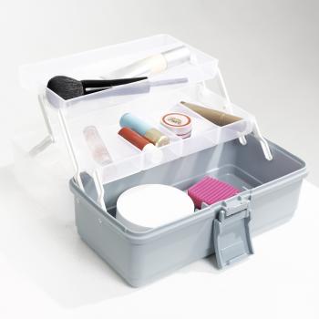1 099 р. Ящик для инструмента IRIS KIT BOX 27 серо-голубой  297792  с доставкой в г. Кемерово. Увеличить фотографию 4