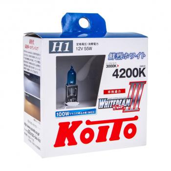 3 099 р. Лампа 12V H1 55W P14.5s +100% бокс (2шт.) Whitebeam KOITO KOITO p0751w  с доставкой в г. Кемерово. Увеличить фотографию 3