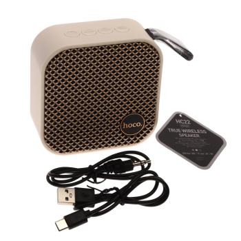 1 139 р. Колонка беспроводная bluetooth HOCO HOCO hc22 белый  с доставкой в г. Кемерово. Увеличить фотографию 1