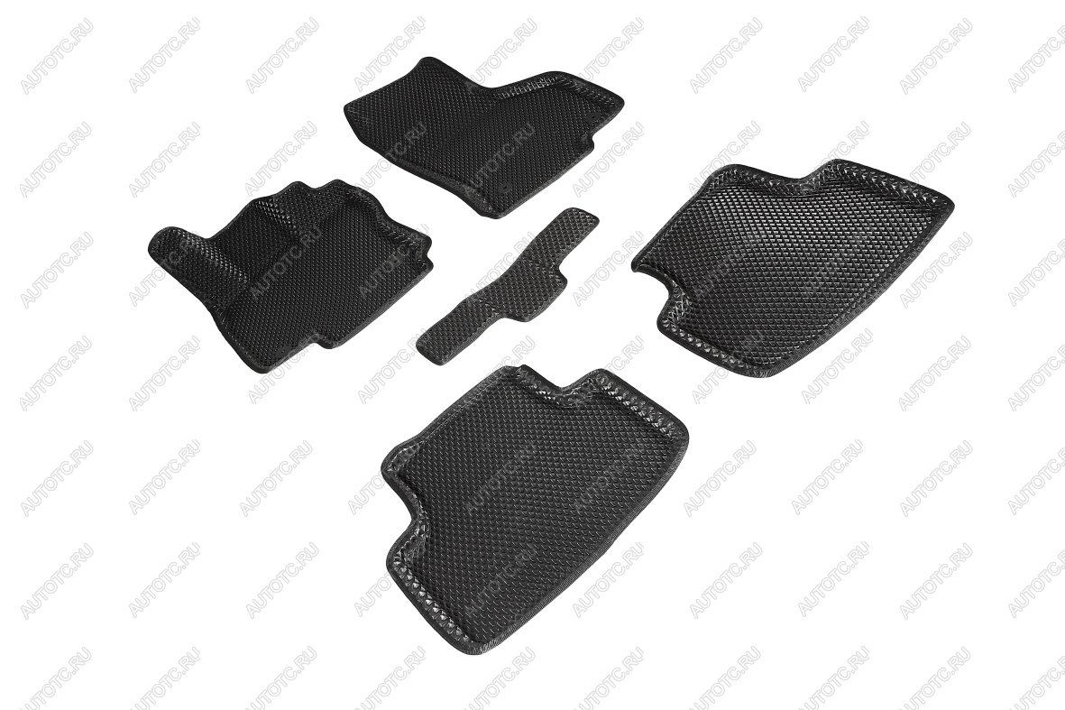 5 699 р. Коврики в салон (3D EVA РОМБ) Seintex Volkswagen Passat B8 универсал дорестайлинг (2015-2019) (черный)  с доставкой в г. Кемерово