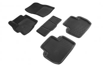 Коврики в салон (3D EVA СОТА ) Seintex Mitsubishi Outlander  CW0W (2005-2012) дорестайлинг, рестайлинг (черный)