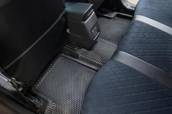 5 699 р. Коврики в салон (3D EVA РОМБ) Seintex BMW X5 E70 дорестайлинг (2006-2010) (черный)  с доставкой в г. Кемерово. Увеличить фотографию 2
