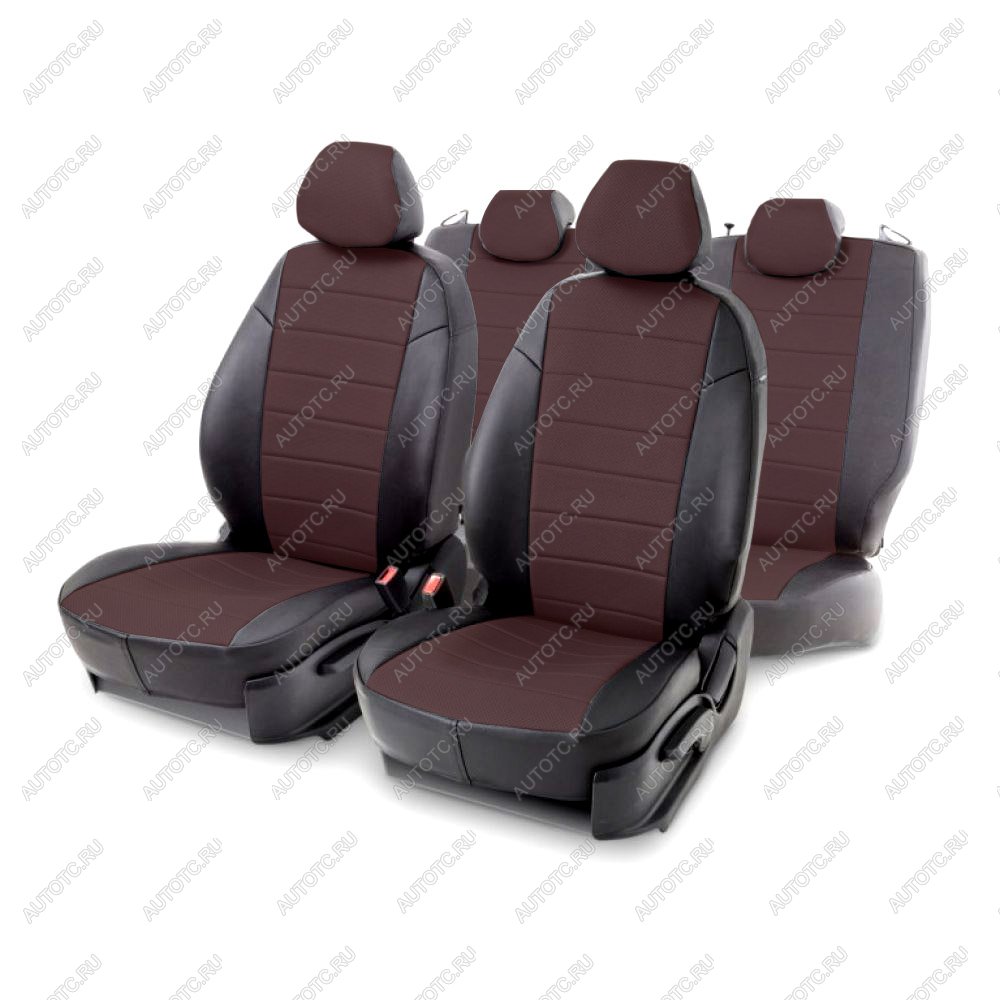6 999 р. Чехлы из экокожи для Subaru Forester IV 2012-н.в. Seintex 98715  с доставкой в г. Кемерово