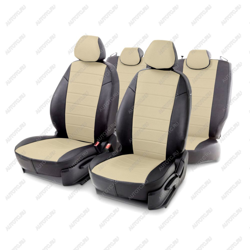 6 999 р. Чехлы из экокожи для Subaru Forester IV 2012-н.в. Seintex 98987  с доставкой в г. Кемерово