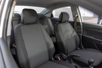 4 999 р. Чехлы из Жаккарда для KIA Rio IV sedan (сплошная) 2017-н.в. Seintex 92911  с доставкой в г. Кемерово. Увеличить фотографию 2