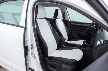 6 999 р. Чехлы из экокожи для Skoda Octavia A7 (со складным креслом) 2017-2020 Seintex 93303  с доставкой в г. Кемерово. Увеличить фотографию 3