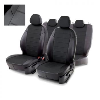 Чехлы на сиденье Экокожа (экокожа) Seintex Chevrolet Niva  2123 (2009-2020), Лада 2123 (Нива Шевроле) (2009-2020), Лада Нива Трэвел (2021-2025) (черный)