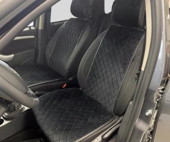 2 269 р. Накидки для сидений автомобиля из велюра (передний ряд) Seintex 97634  с доставкой в г. Кемерово. Увеличить фотографию 1