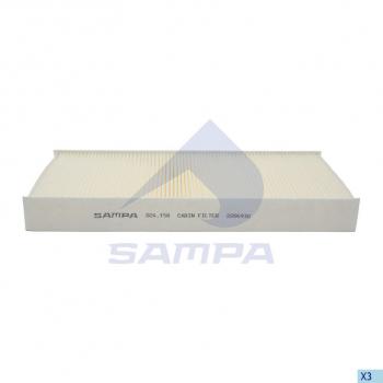 479 р. Фильтр воздушный салона MAN L2000 (361х159х40мм) SAMPA SAMPA 024.158-01  с доставкой в г. Кемерово. Увеличить фотографию 1
