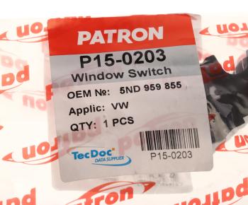 689 р. Выключатель кнопка VW Golf (08-13),Passat (10-),Touareg (10-) стеклоподъемника PATRON PATRON p15-0203  с доставкой в г. Кемерово. Увеличить фотографию 4