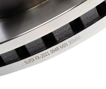 3 699 р. Диск тормозной ГАЗель Next передний SUFIX SUFIX fx-2021  с доставкой в г. Кемерово. Увеличить фотографию 4