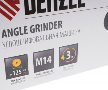 5 999 р. Машина углошлифовальная 1200Вт 125мм 11000обмин. DENZEL DENZEL 26909  с доставкой в г. Кемерово. Увеличить фотографию 5