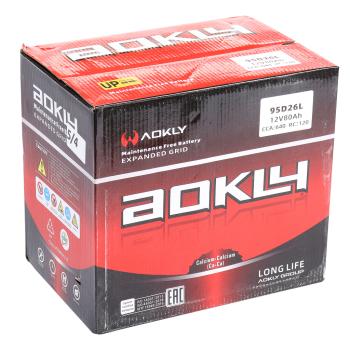 9 799 р. Аккумулятор AOKLY 80Ач обратная полярность AOKLY 6ст80(0) 95d26l  с доставкой в г. Кемерово. Увеличить фотографию 6