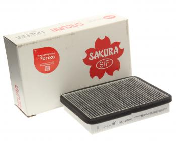1 679 р. Фильтр воздушный салона ВАЗ-2110-2112 угольный SAKURA SAKURA cac25040  с доставкой в г. Кемерово. Увеличить фотографию 1