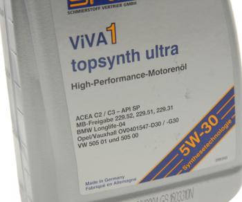 1 669 р. Масло моторное VIVA 1 topsynth Ultra 5W30 синт.1л SRS SRS 40343  с доставкой в г. Кемерово. Увеличить фотографию 2
