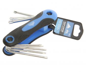 499 р. Набор ключей шестигранных 9-40мм складной 8 предметов VERTEXTOOLS VERTEXTOOLS 1635-8  с доставкой в г. Кемерово. Увеличить фотографию 1