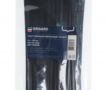 163 р. Хомут-стяжка 300х3.6 пластик черный (100шт.) GRISARD ELECTRIC GRISARD ELECTRIC gre-010-0016  с доставкой в г. Кемерово. Увеличить фотографию 2
