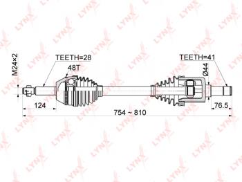 12 299 р. ШРУС наружный FORD Tansit (07-) левый комплект LYNX LYNX cd1050a  с доставкой в г. Кемерово. Увеличить фотографию 1