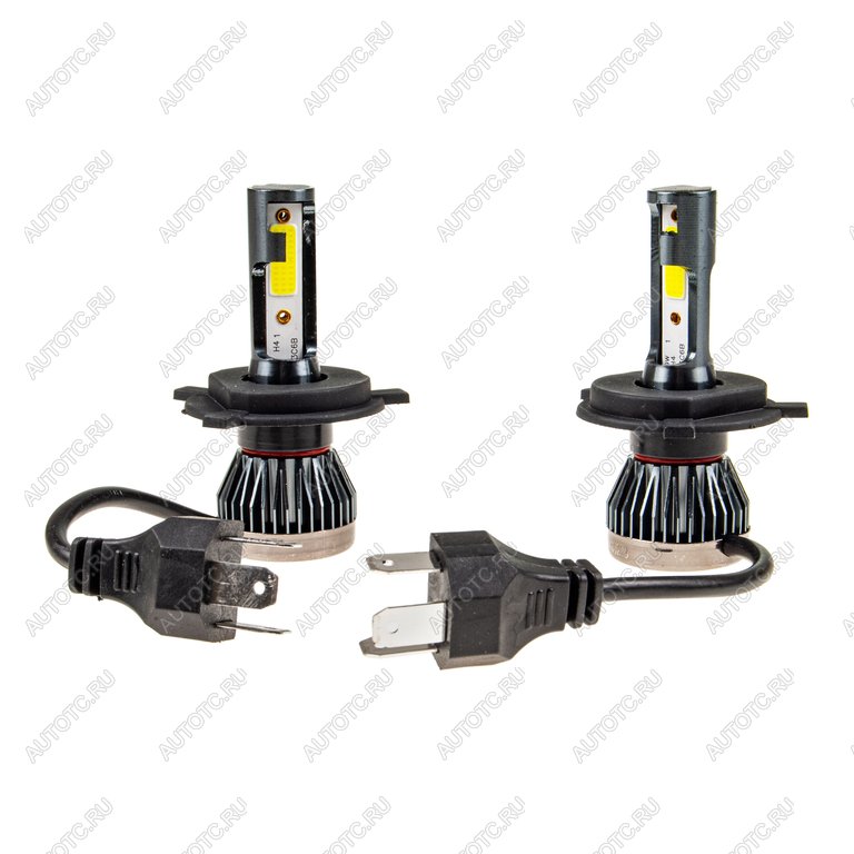 799 р. Лампа светодиодная 1224V H4 18W с радиатором (2шт.)LED 2 COB MisMINI MISTAR mis-mini-h4  с доставкой в г. Кемерово