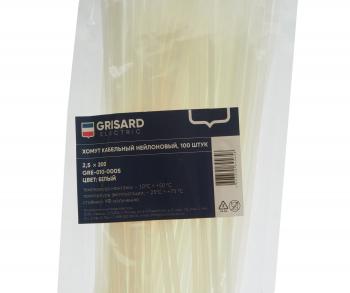73 р. Хомут-стяжка 200х2.5 пластик белый (100шт.) GRISARD ELECTRIC GRISARD ELECTRIC gre-010-0005  с доставкой в г. Кемерово. Увеличить фотографию 2