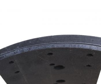1 169 р. Накладка тормозной колодки FAW 3250,3310 (16-) средней и задней оси (1шт.) OE FAW 3502407-a6eb-hy  с доставкой в г. Кемерово. Увеличить фотографию 3
