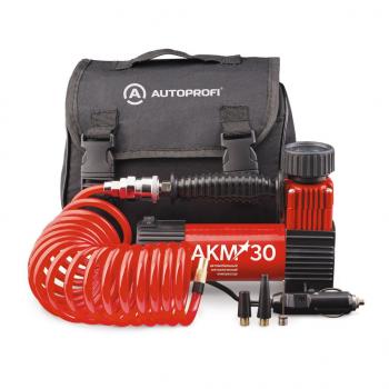 2 579 р. Компрессор автомобильный 30лмин. 10атм. 12А 12V в прикуриватель AUTOPROFI AUTOPROFI akm-30  с доставкой в г. Кемерово. Увеличить фотографию 2