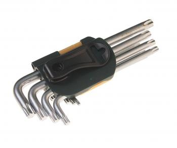 969 р. Набор ключей TORX T10-Т50 Г-образных удлиненных 9 предметов с держателем ROCKFORCE ROCKFORCE rf-5098l  с доставкой в г. Кемерово. Увеличить фотографию 2