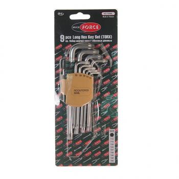 969 р. Набор ключей TORX T10-Т50 Г-образных удлиненных 9 предметов с держателем ROCKFORCE ROCKFORCE rf-5098l  с доставкой в г. Кемерово. Увеличить фотографию 3