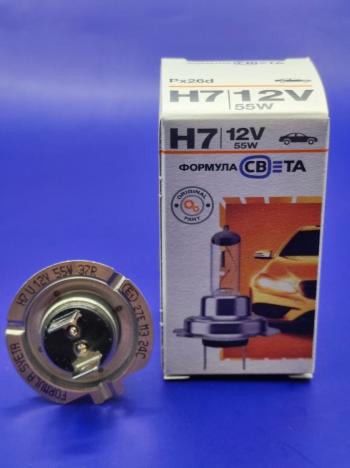 299 р. Лампа галогенная H7 12V 6055W Px26d ФОРМУЛА СВЕТА 4603768602477  с доставкой в г. Кемерово. Увеличить фотографию 8