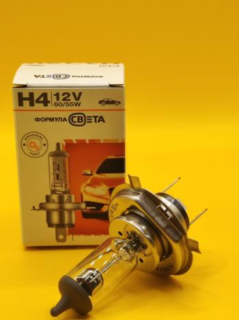 529 р. Комплект Лампа автомобильная H4 12V 6055W P43t галогенная 2 шт ФОРМУЛА СВЕТА 2039498449402  с доставкой в г. Кемерово. Увеличить фотографию 6